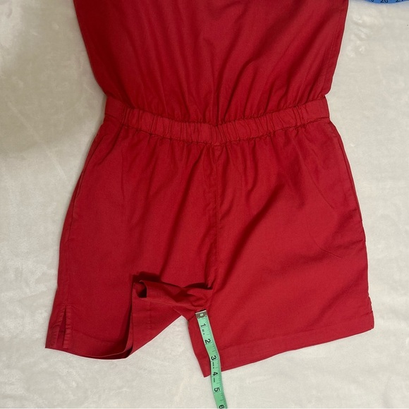 Madewell Red Jumpsuit Relaxed Fit Romper - Picture 7 of 7